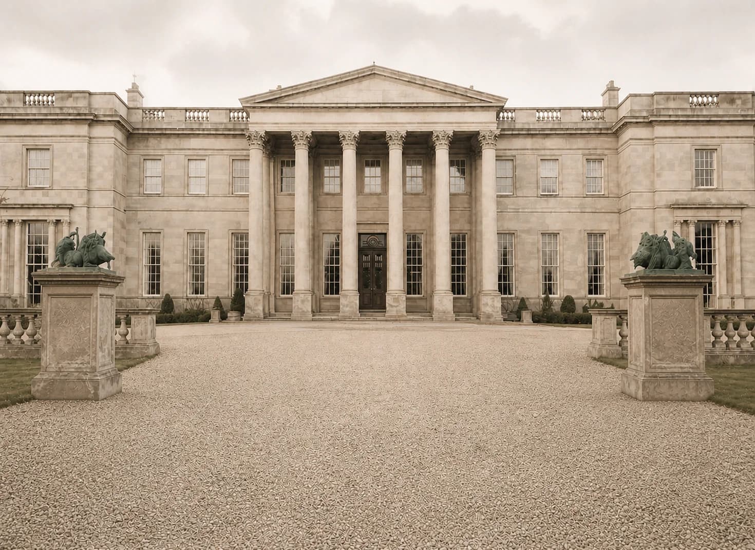 Front view of Wynyard Hall