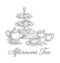 Afternoon tea illustration