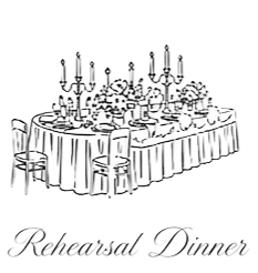 Rehearsal dinner illustration
