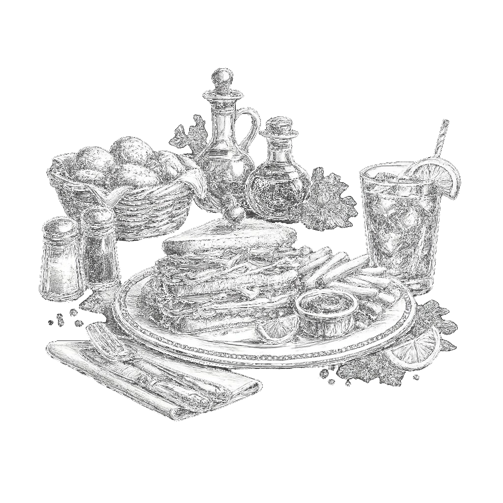 Lunch illustration